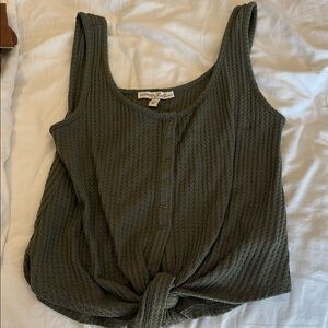 Express Green Textured Women's Top